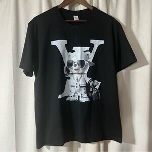 Men's Money Bear Graphic Design‎ Print T-Shirt Size L